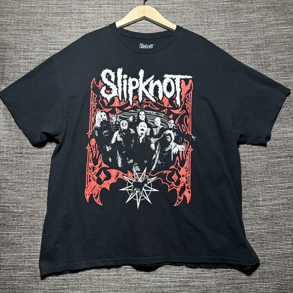 Slipknot Shirt Men's 2XL Black Short Sleeve 2024 Band Tour RARE